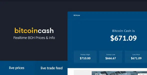 BCHLive - prices and real-time info for bitcoin