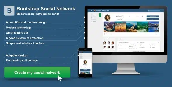 Bootstrap Social Network v2.0 - Social Network Script