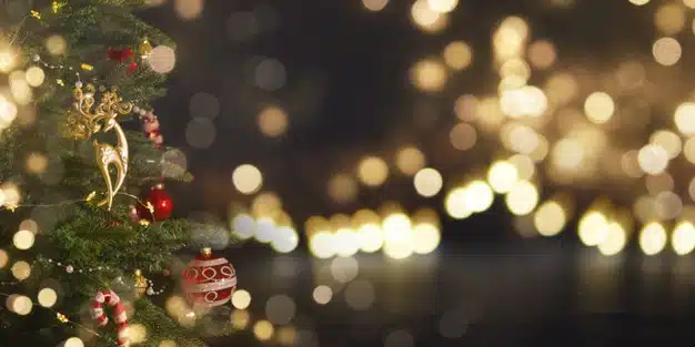 Christmas and new year holidays background . Premium Photo