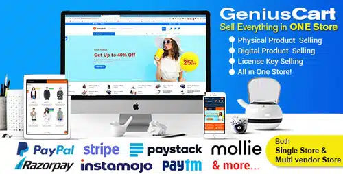 GeniusCart v1.7.4 NULLED - Multi-vendor e-commerce system