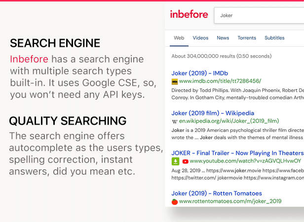 InBefore v1.0.4 NULLED - news aggregator (RSS) with search engine