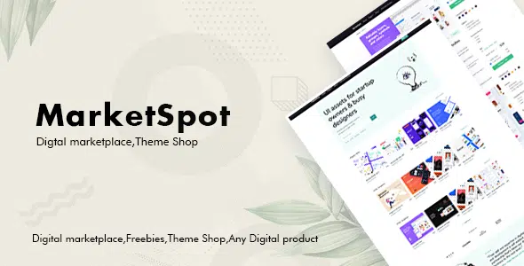 Marketspot - Digital Marketplace Template for Creative Shops