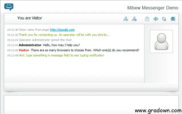 Mibew Messenger v3.2.3 - online consultant for the site