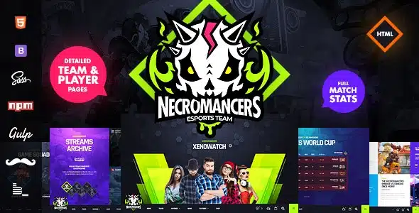 Necromancers - eSports Team HTML Template