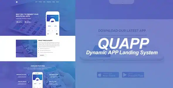 QUAPP - mobile application landing page management system