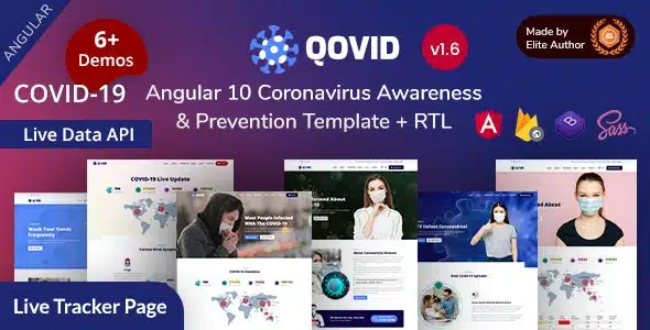 Qovid - Angular 10+ COVID-19 Medical Prevention