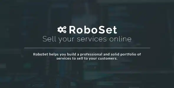 RoboSet - Sell your services online