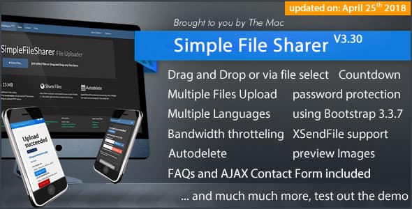 Simple File Sharer v3.30 - file hosting script