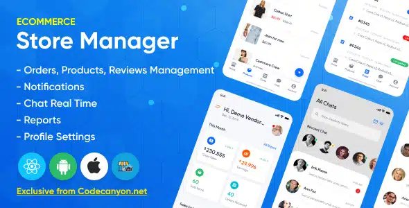 Store Manager v1.2.0 - React Native App for Wordpress Woocomerce