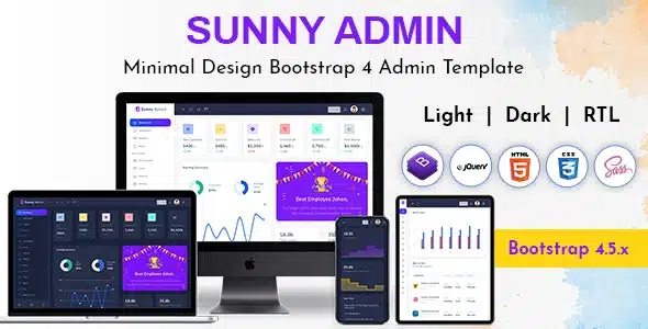 Sunny Bootstrap Admin Dashboard HTML Template