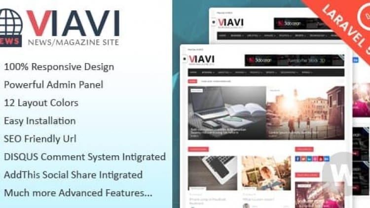 Viavi v1.0.3 - news portal script