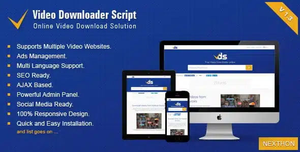 Video Downloader Script v1.3 - video download script