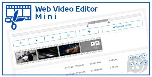 Web Video Editor Mini v1.2.1 - online video editor script