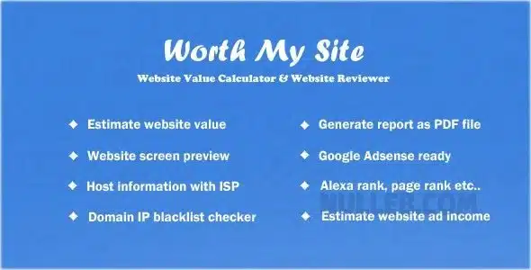 Worth My Site v1.9.9 NULLED - website cost calculator