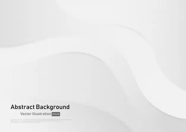 Abstract white and gray gradient color curve background. Premium Vector