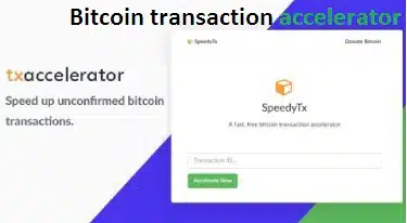 Bitcoin transaction accelerator