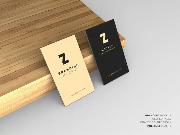 Business card mockup design isolated Premium Psd