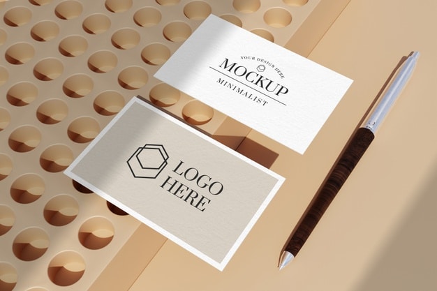 Close up on For commercial and personal projects On digital or printed media For an unlimited number of times, continuously From anywhere in the world With modifications or to create derivative worksbusiness card mockup Premium Psd
