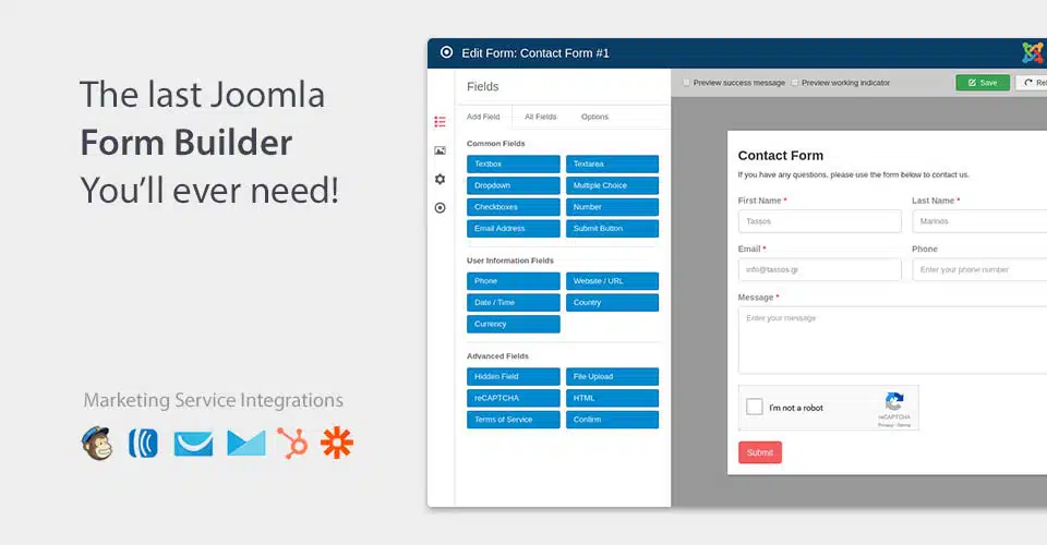 Convert Forms PRO v2.7.4 - constructor of forms of subscriptions Joomla