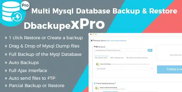 DbackupeX Pro - MySQL backup and restore script