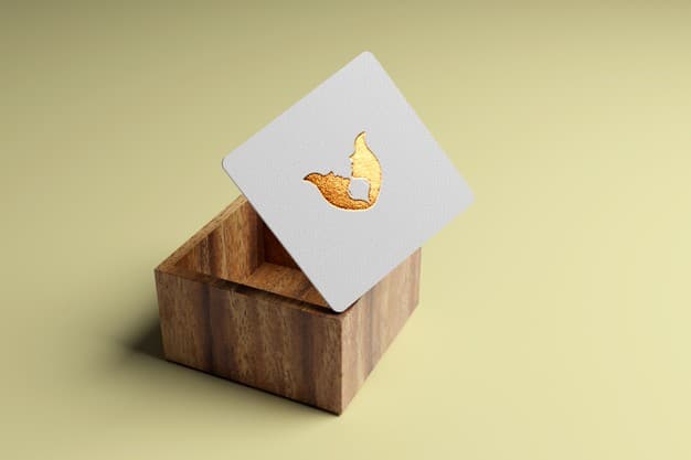 Elegant and minimal luaxury logo mockup on business card Premium Psd