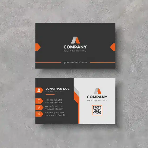 Elegant business card design template Premium Vector