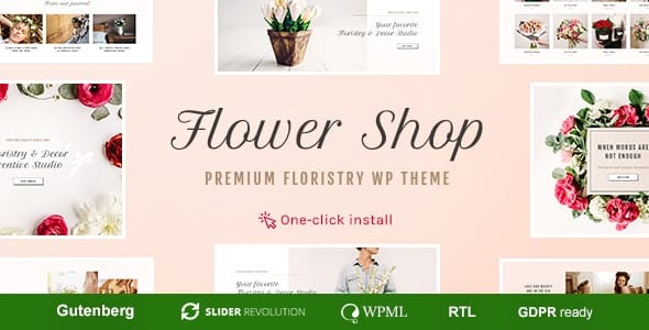 Flower Shop v1.1.1 - Flower Boutique & Jewelry Shop WordPress Theme