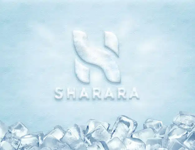 Ice logo mockup Premium Psd