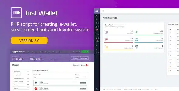 Just Wallet v2.0.4 - payment system script