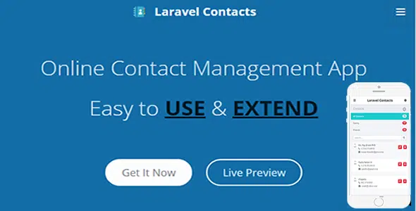 Laravel Contact – Online Contact Management App