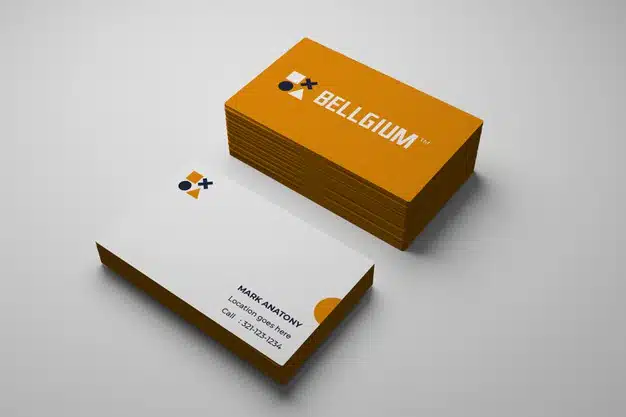 Minimal business card mockup Premium Psd