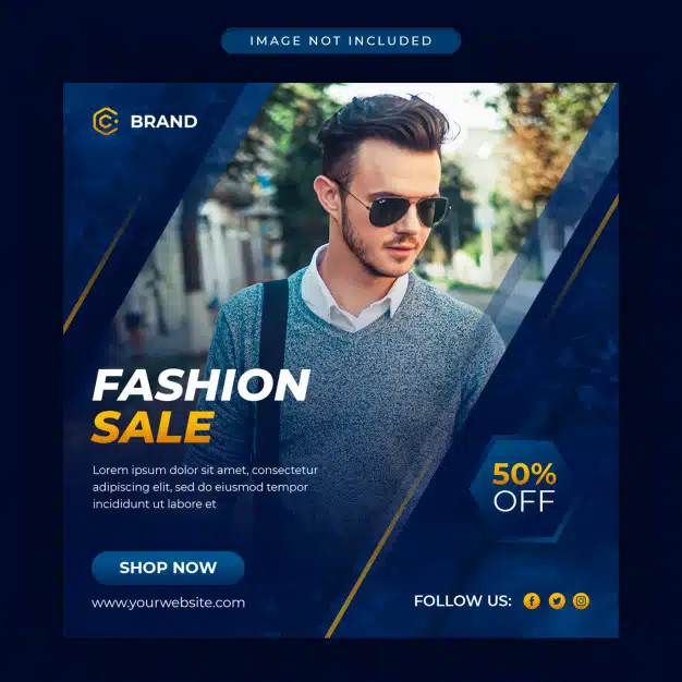 Modern fashion sale instagram banner or social media post template Premium Psd