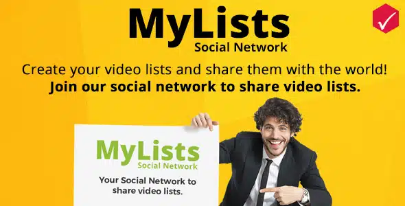 MyLists v1.1 - social network for video sharing