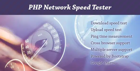 PHP Network Speed Tester