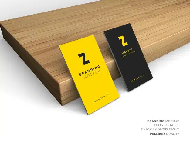 Psd business card mockup design isolated Premium Psd