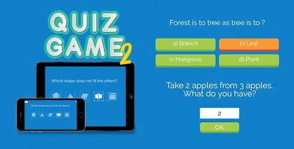 Quiz Game 2 - HTML5 Game