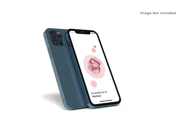 Realistic smartphone mockup isolated Premium Psd