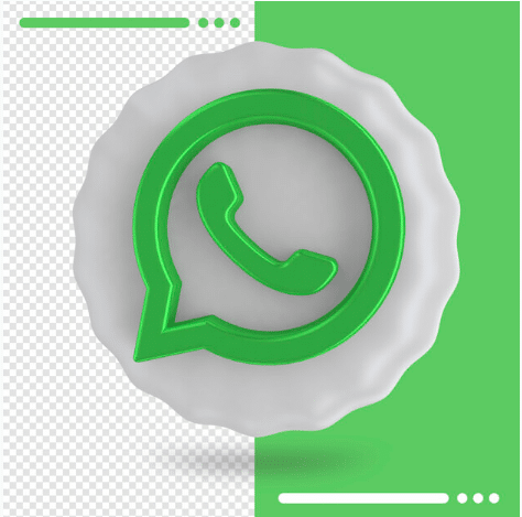 Balloon and logo of whatsapp 3d rendering Premium Psd