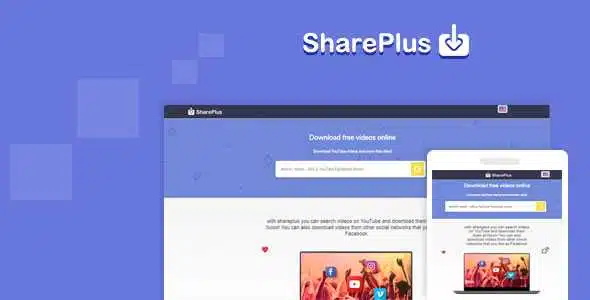 Shareplus v2.1 - video downloader for YouTube, Facebook, Instagram