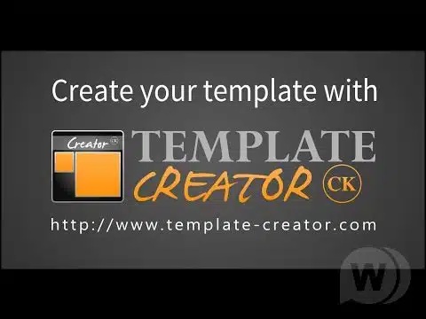 Template Creator CK v4.1.0 - creating templates for Joomla