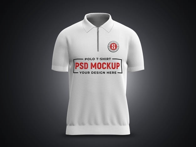 aRealistic 3d polo t-shirt mockup isolated Premium Psd