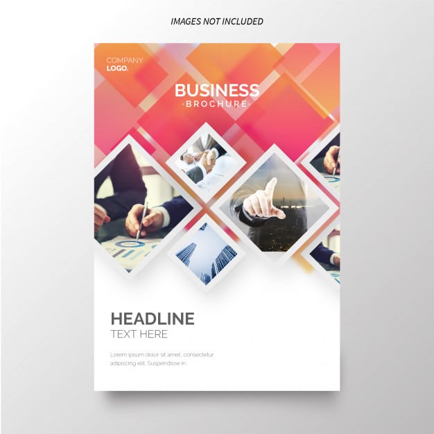 Annual report template for business Free Vector