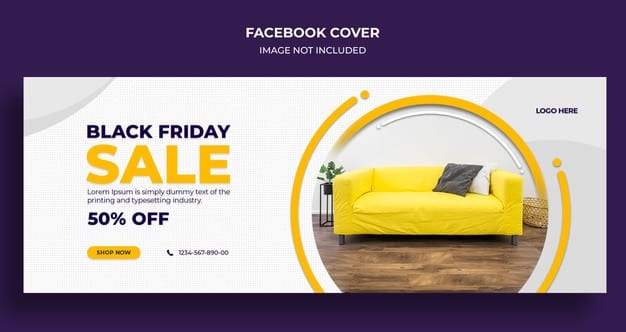 Black friday sale social media cover and web banner template Premium Psd