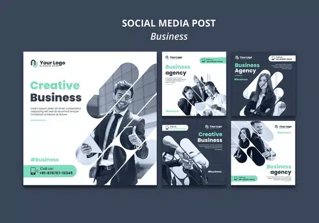Business concept social media post template Premium Psd