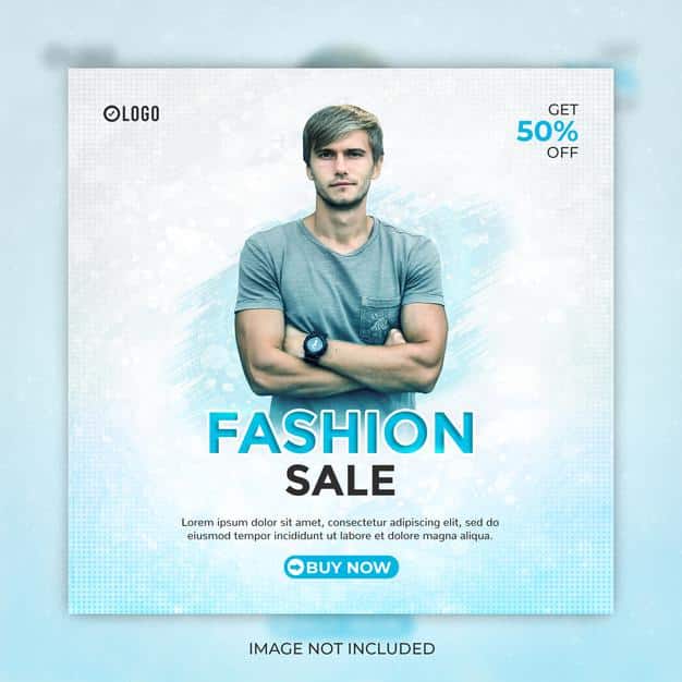 Fashion sale social media post or instagram banner template Premium Psd