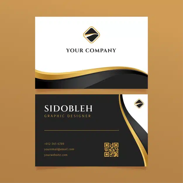 Luxury business identity cards template Premium Vector