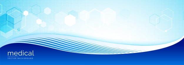 Medical science banner with text space Free Vector