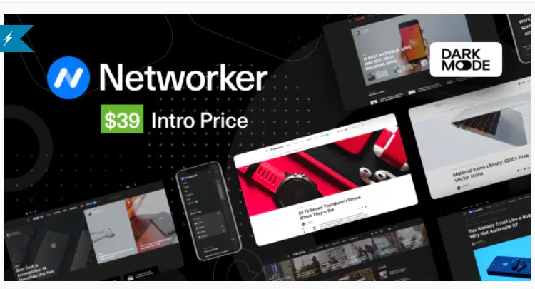 Networker v1.0.3 NULLED - Tech News WordPress Theme