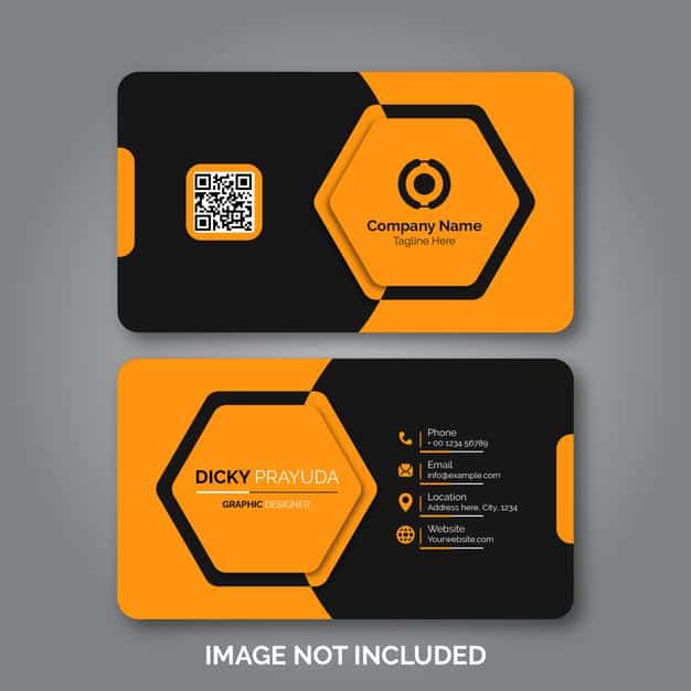 Set of modern professional business card Premium Vector