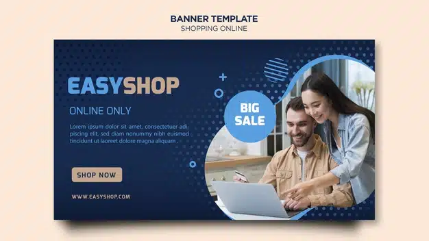 Shopping online banner tdesign Premium Psd